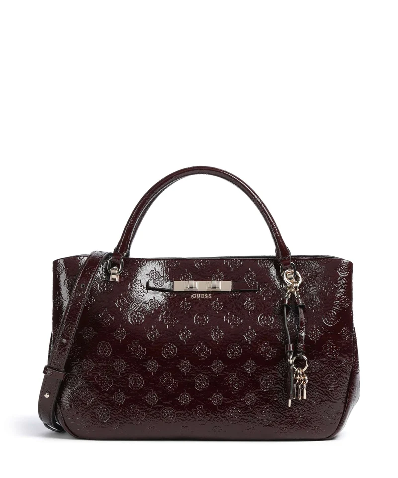 Guess Carmella Girlfriend Sac à main burgundy logo