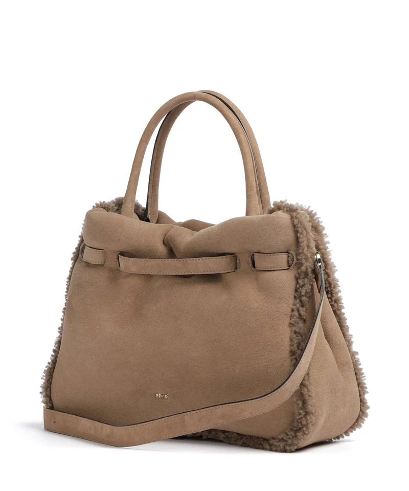 Abro Shearling Jill Sac à main cappuccino