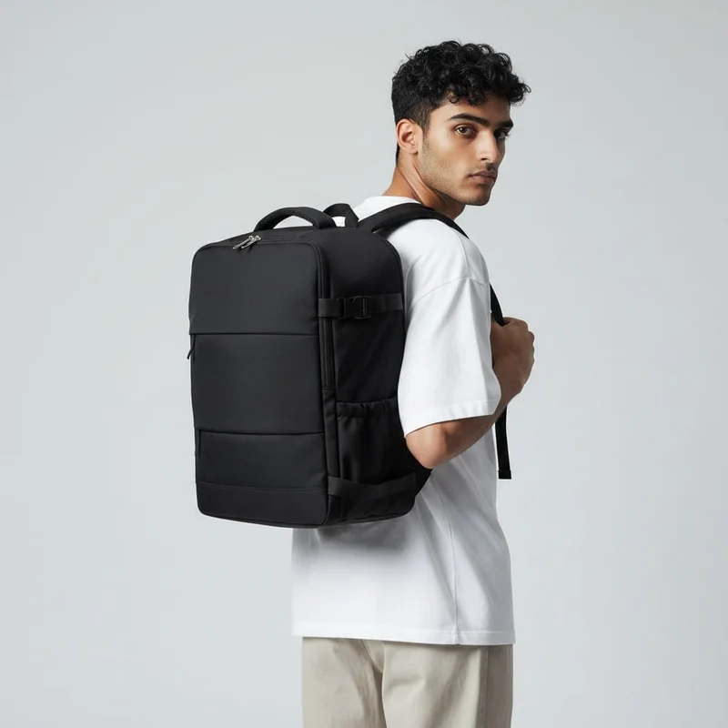 Sac a dos voyage cabine 40x20x30 avec ouverture valise et rangement optimisé