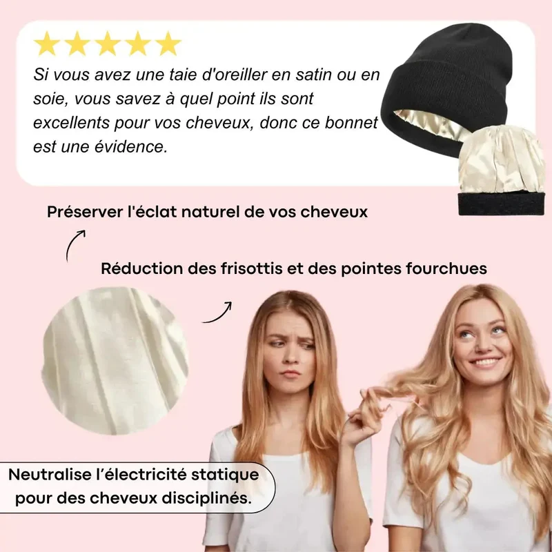Bonnet doublé satin - Unisexe