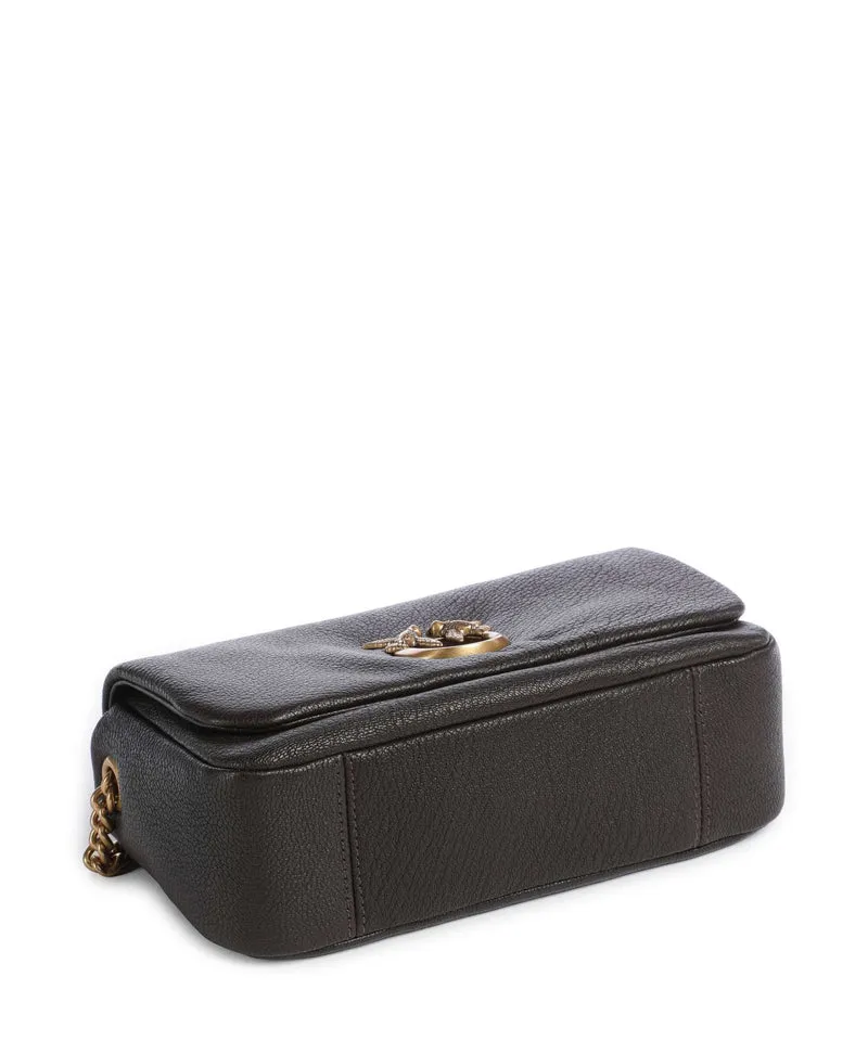 Pinko Click Soft Horizontal Chain Sac porté épaule marrone marasca/antique gold
