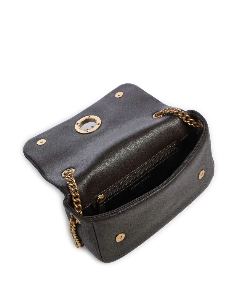 Pinko Click Soft Horizontal Chain Sac porté épaule marrone marasca/antique gold