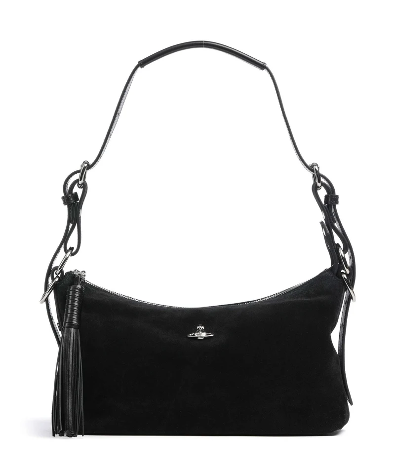 Vivienne Westwood Emma Suede Sac porté épaule black