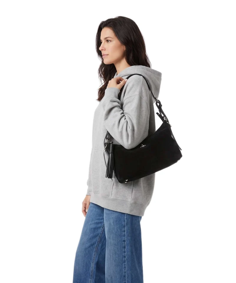 Vivienne Westwood Emma Suede Sac porté épaule black