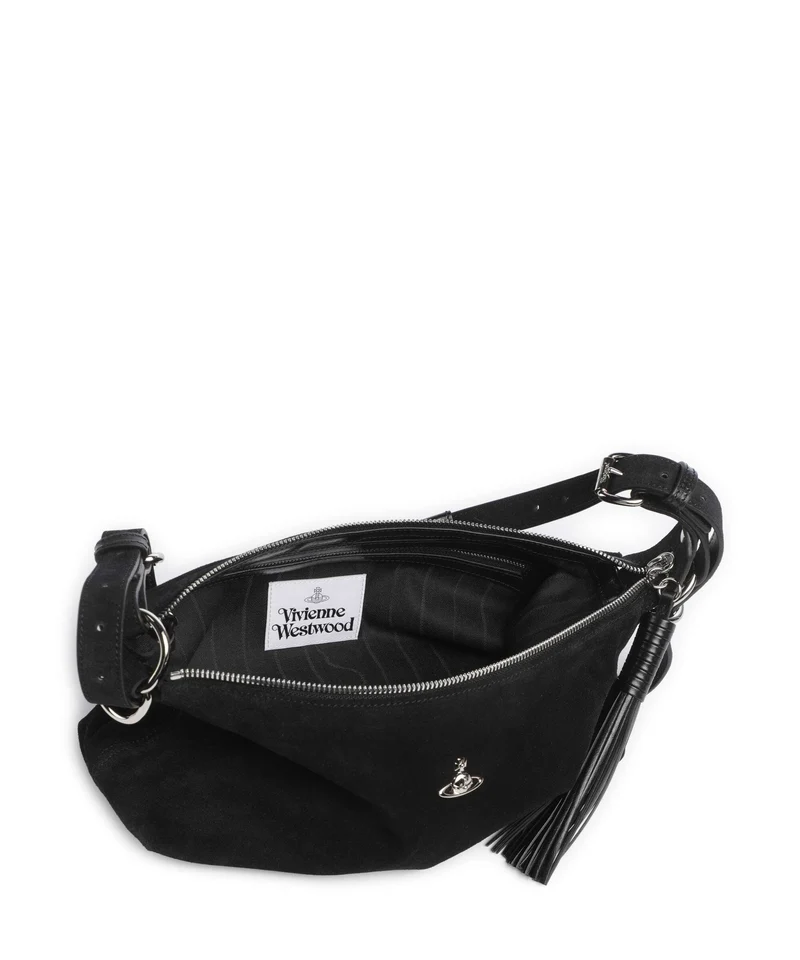 Vivienne Westwood Emma Suede Sac porté épaule black