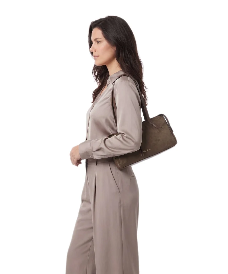 Steve Madden BDUSK Sac porté épaule olive/gold