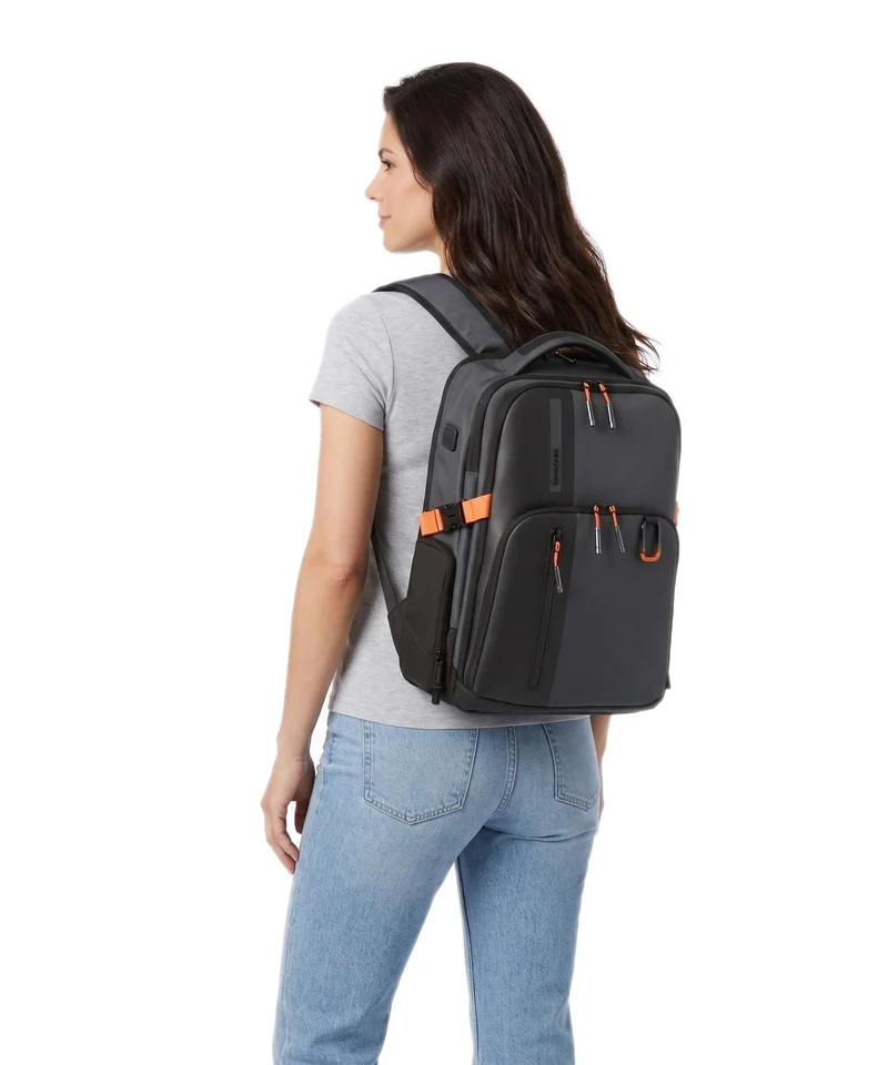 Samsonite Biz2Go Sac à dos de voyage graphite/apricot