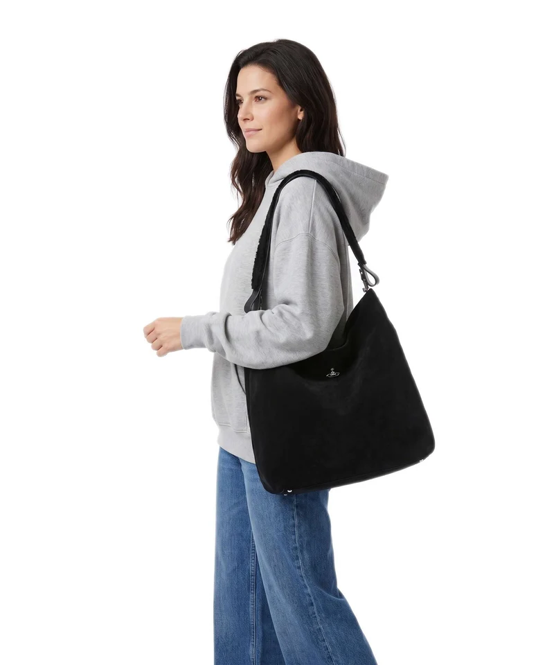 Vivienne Westwood Lottie Suede Large Sac fourre-tout black