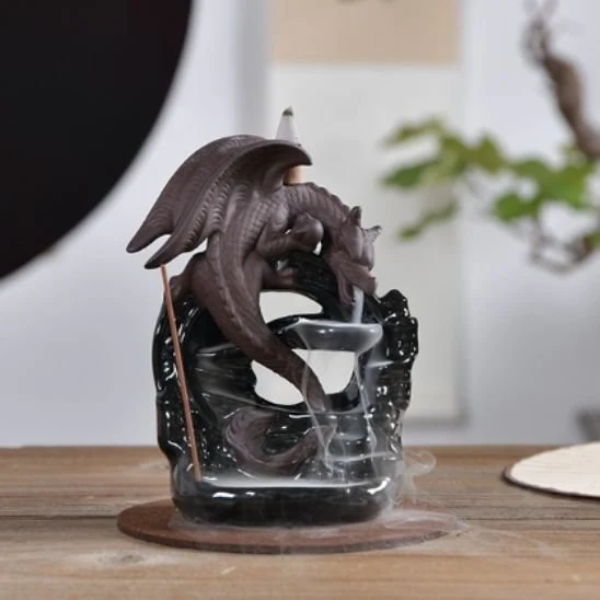 Porte Encens à Reflux Dragon | Méditation Zen