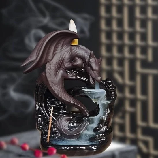Porte Encens à Reflux Dragon | Méditation Zen