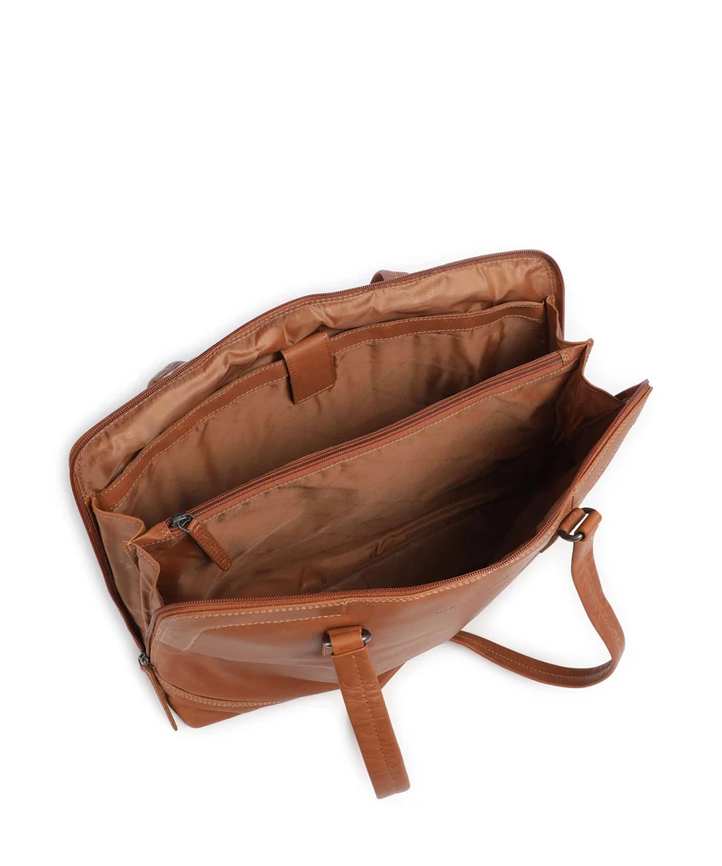 The Chesterfield Brand Wax Pull Up Cow Isara Cabas cognac