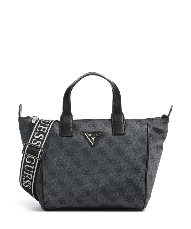 Guess Adrian Logo Small Sac à main coal logo