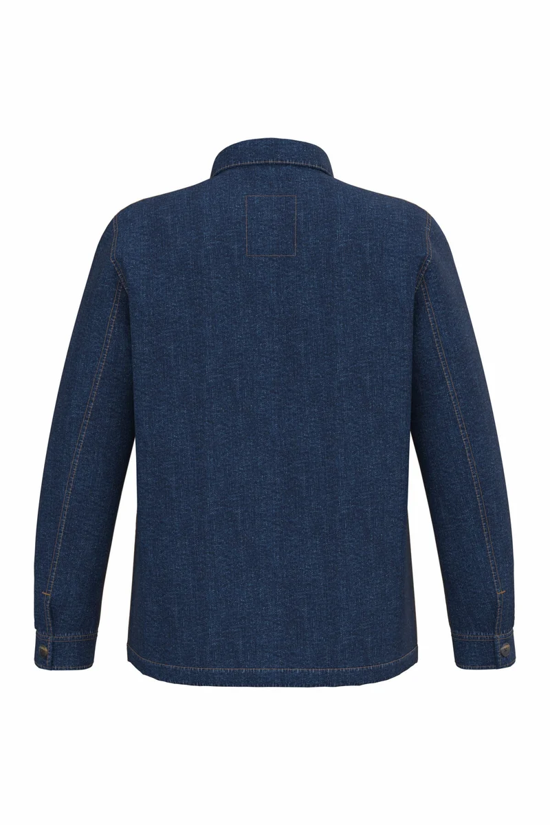 Veste en jean écoresponsable à épaules tombantes