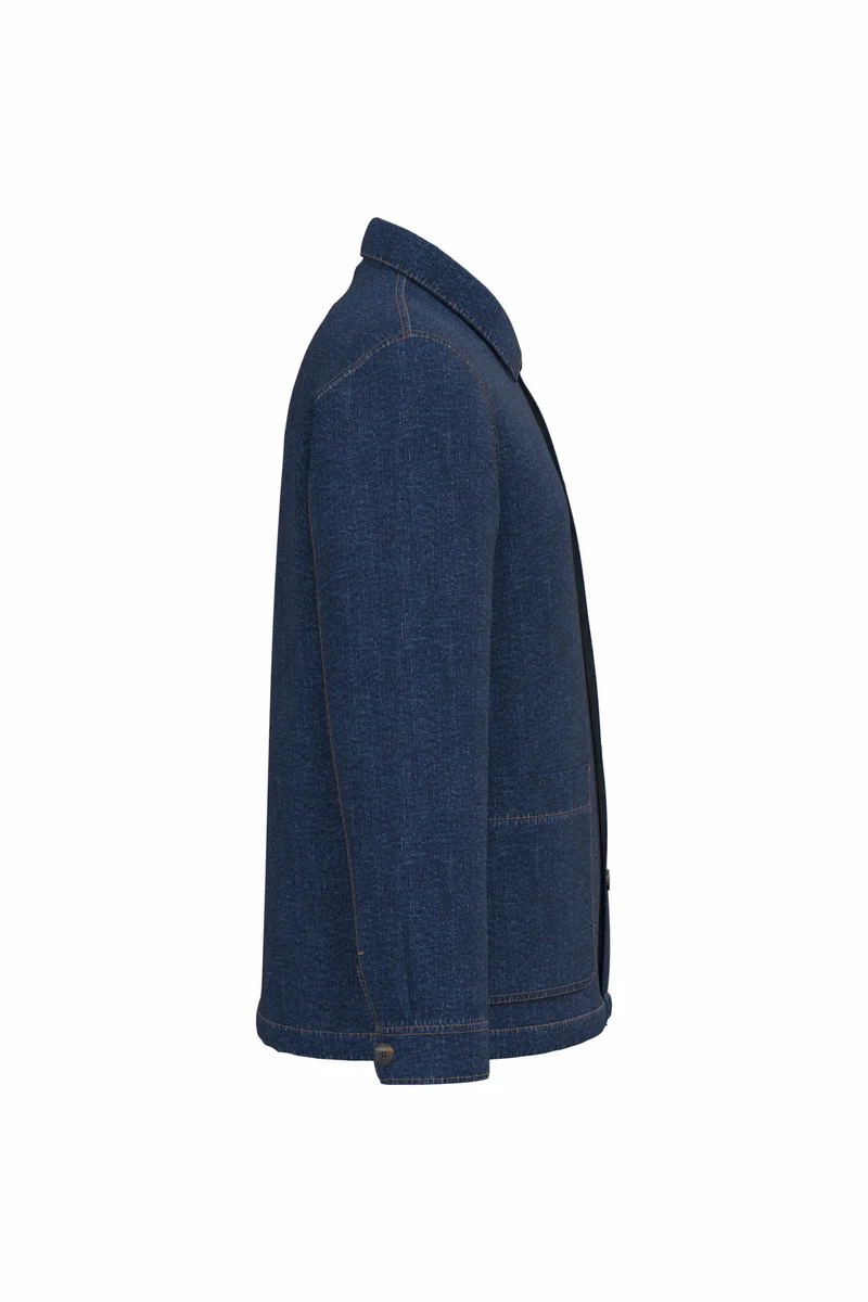 Veste en jean écoresponsable à épaules tombantes