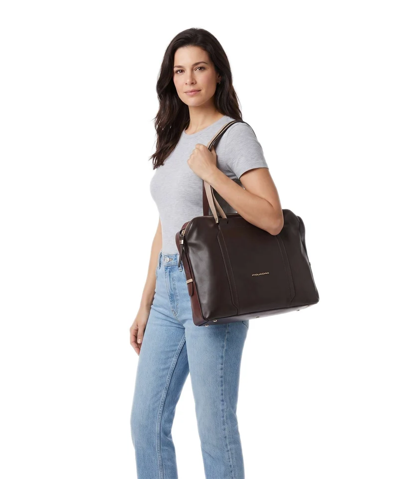 Piquadro W92T Cabas bordeaux/pink
