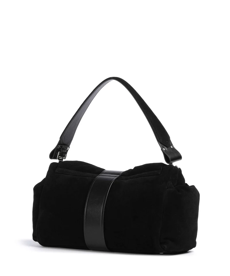 Vivienne Westwood Hazel Treasure Suede XL Sac porté épaule black