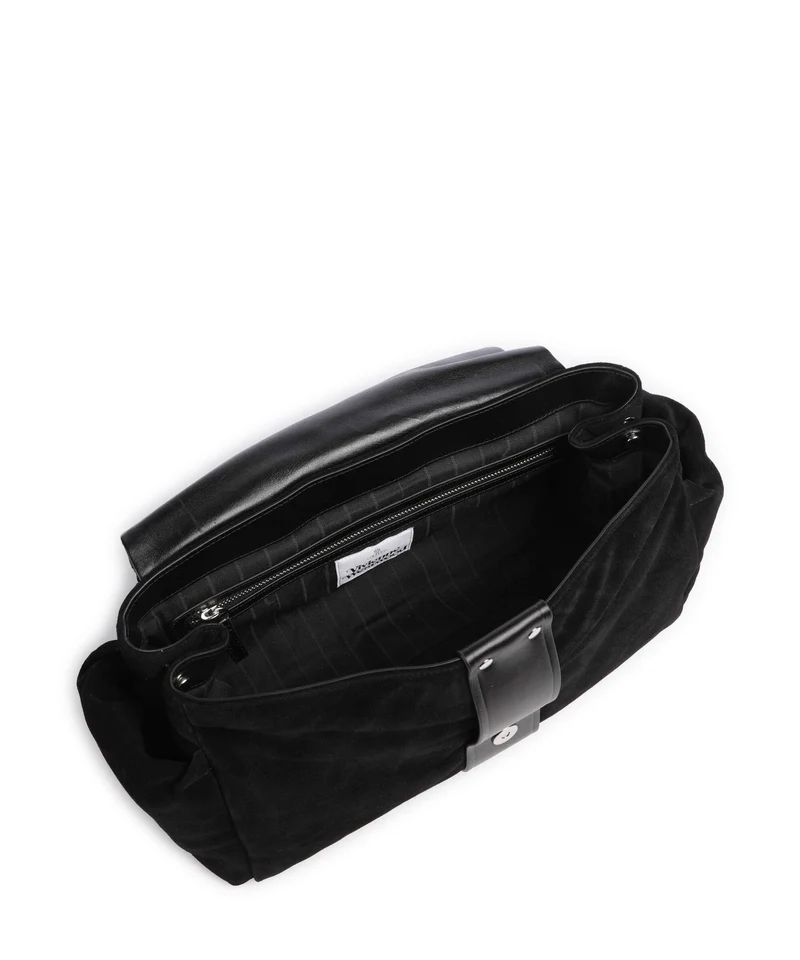 Vivienne Westwood Hazel Treasure Suede XL Sac porté épaule black