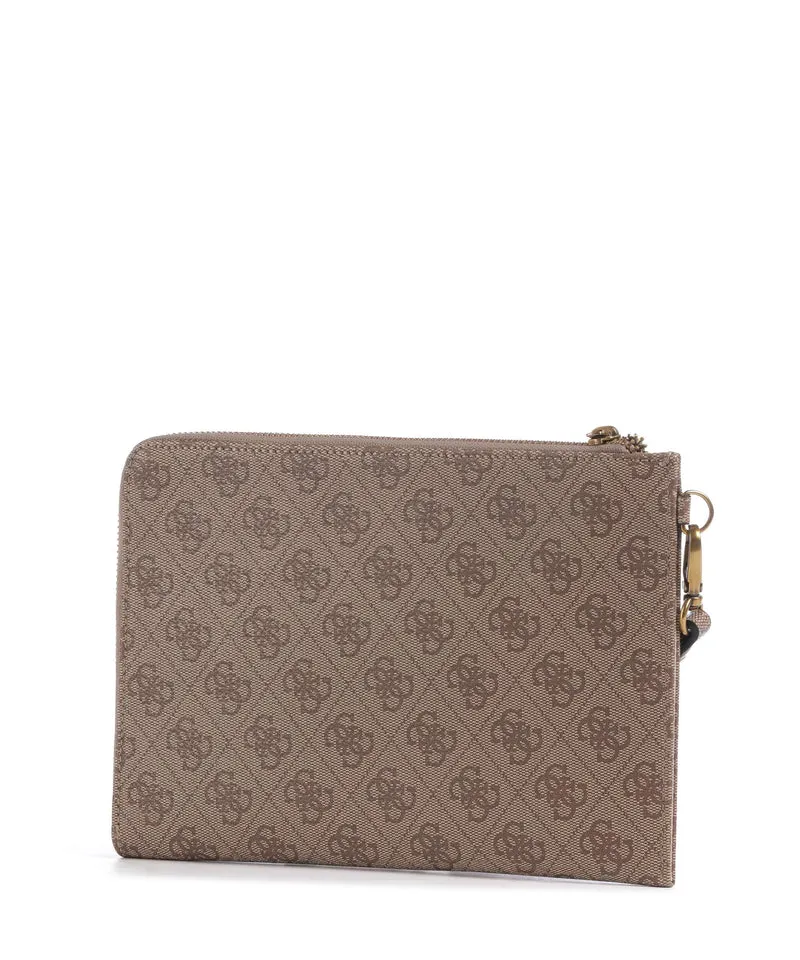 Guess Milano Medium Sac de poignet beige/brown