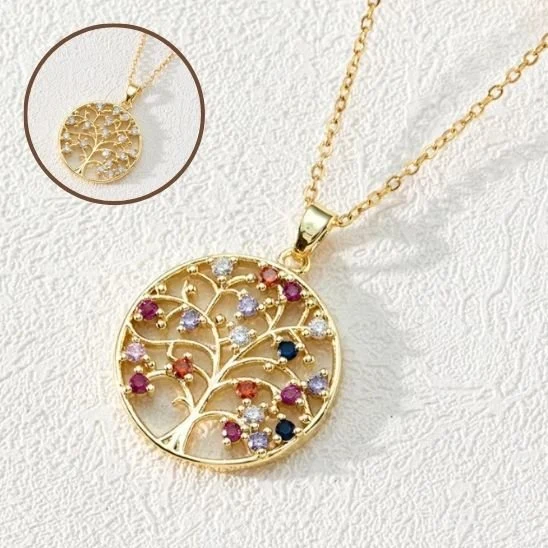 Arbre De Vie Collier | Argenté Harmonie