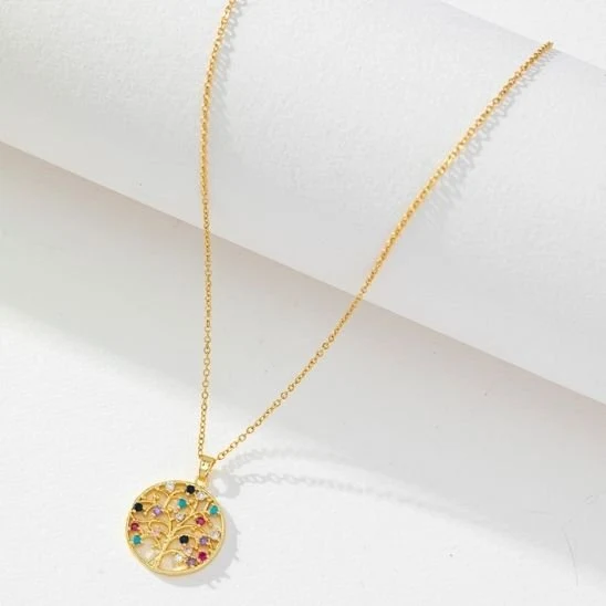 Arbre De Vie Collier | Argenté Harmonie