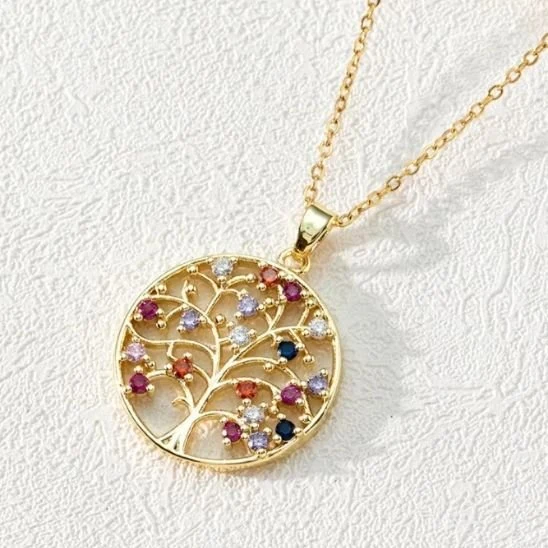 Arbre De Vie Collier | Argenté Harmonie