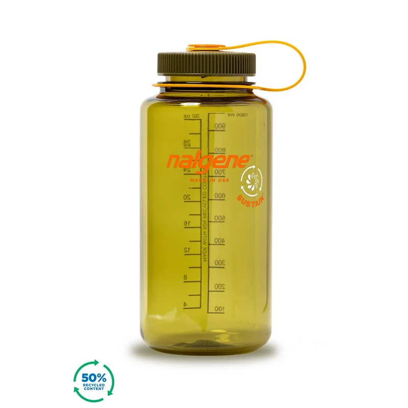 Bouteille Nalgene Sustain à grand goulot 950 ml - Olive
