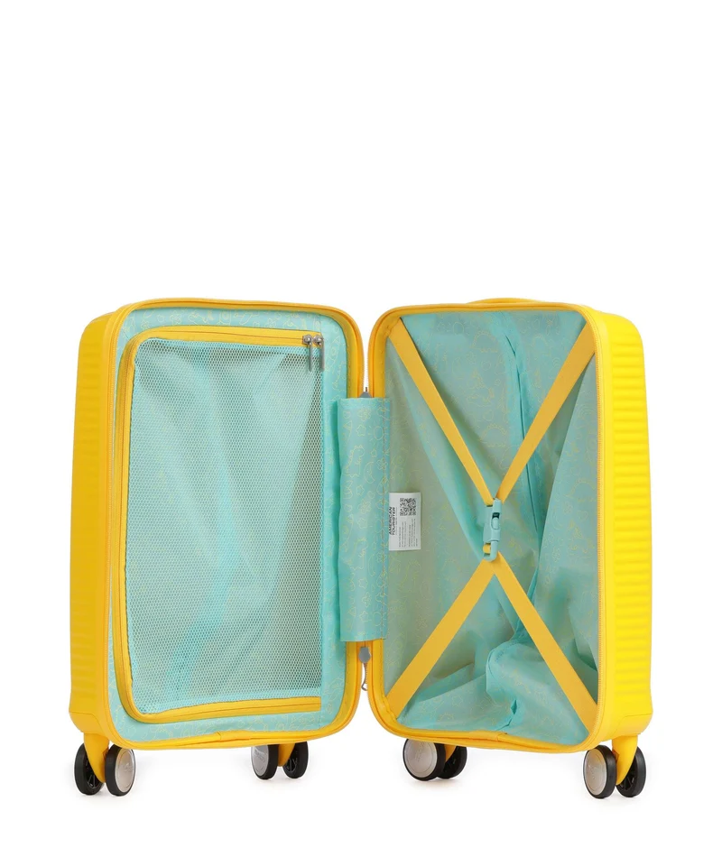 American Tourister Soundbox Mini Valise enfant à roulettes golden yellow