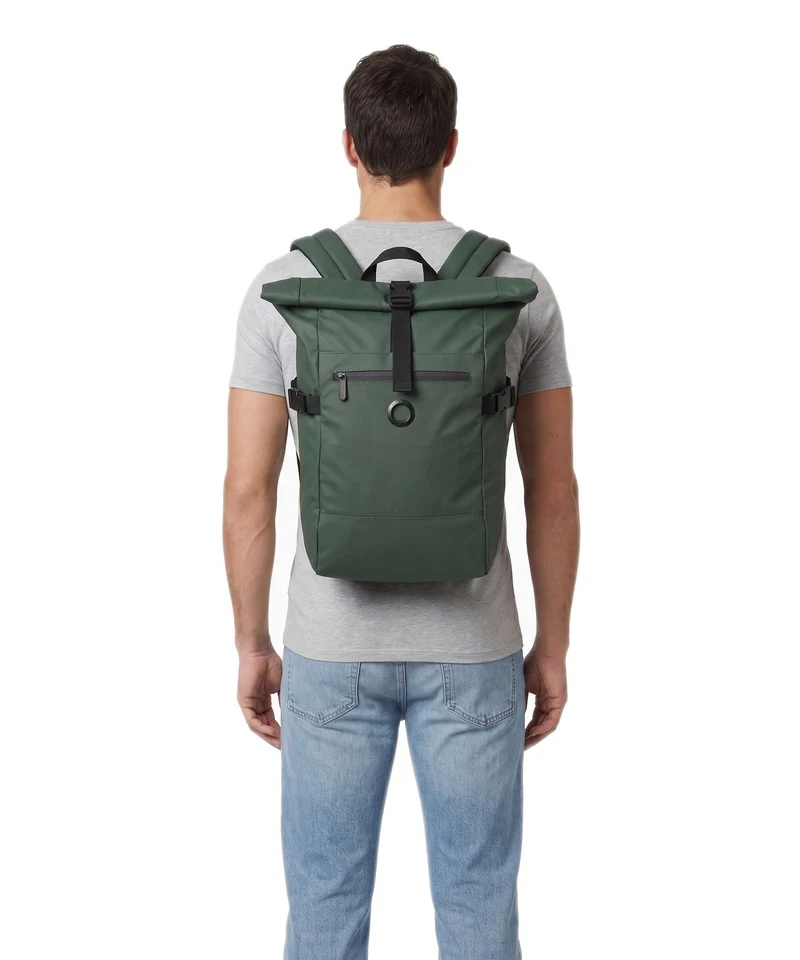 Delsey Paris Element 2.0 Sac à dos roll-top green