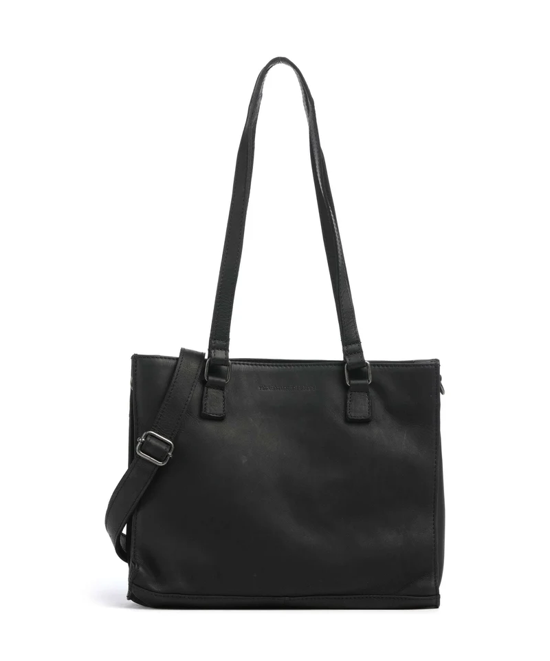 The Chesterfield Brand Wax Pull Up Cow Ellsworth Cabas black