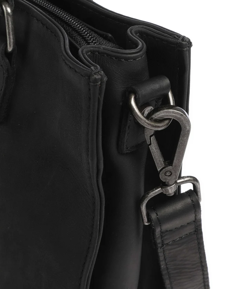 The Chesterfield Brand Wax Pull Up Cow Ellsworth Cabas black