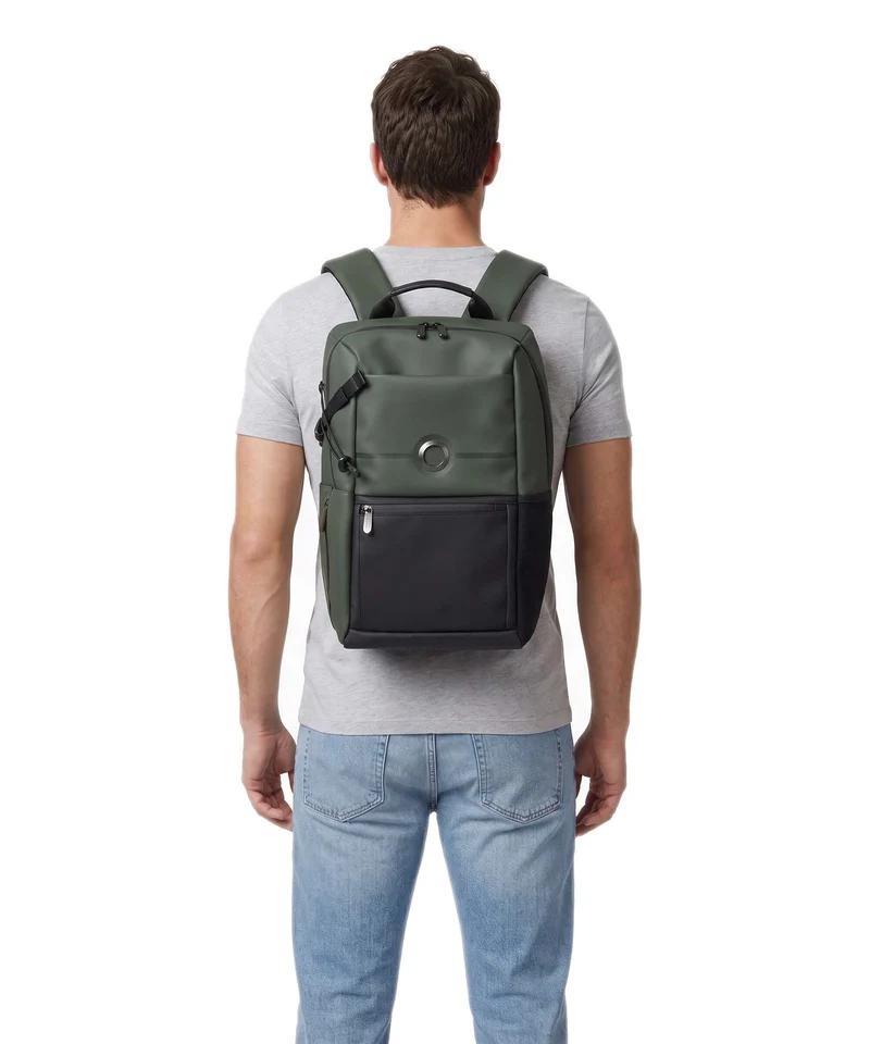 Delsey Paris Turenne Soft Sac à dos d'ordinateur green