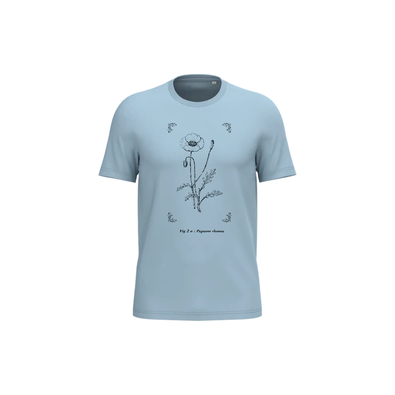 T-shirt écoresponsable - Papaver rhoeas