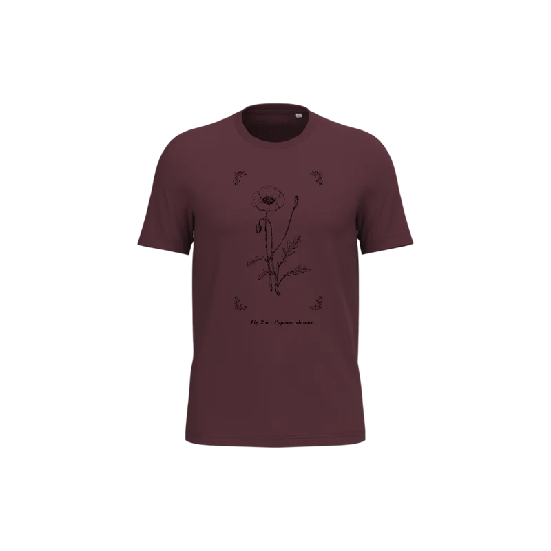 T-shirt écoresponsable - Papaver rhoeas