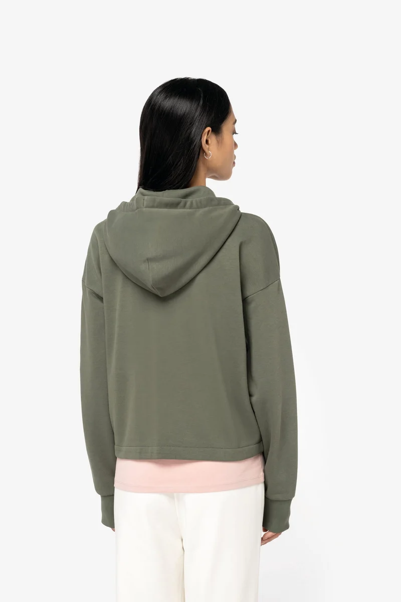 Sweat-shirt écoresponsable zippé à capuche French Terry