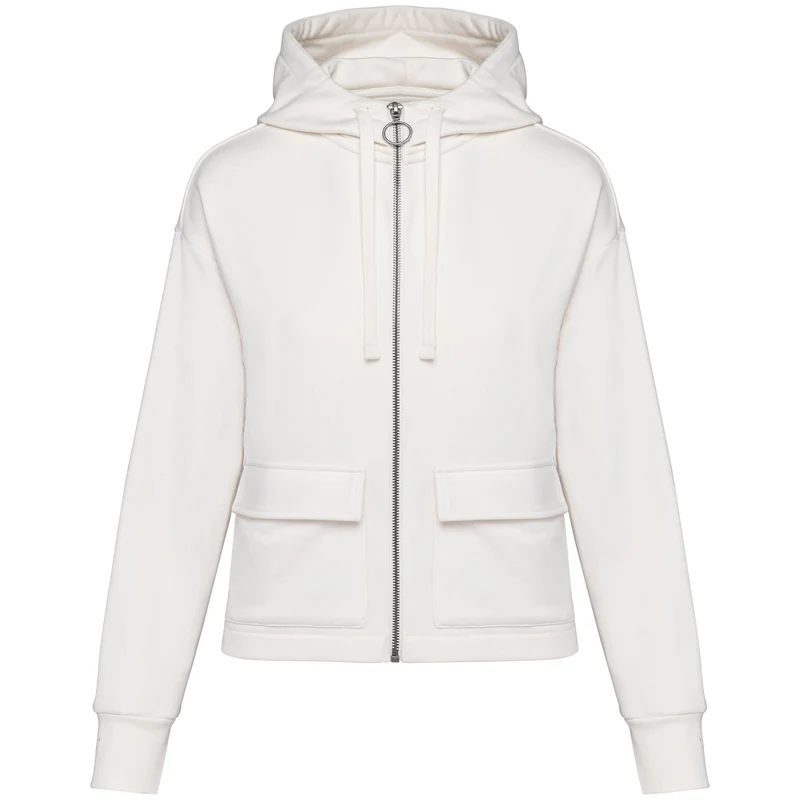 Sweat-shirt écoresponsable zippé à capuche French Terry