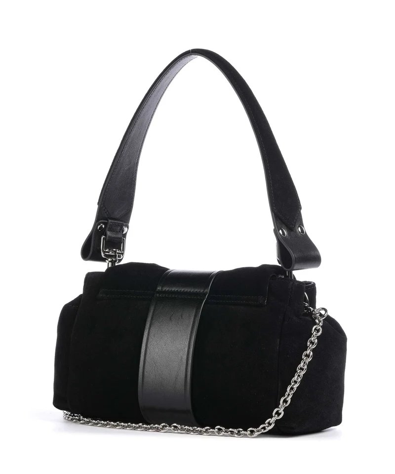 Vivienne Westwood Hazel Treasure Suede Sac porté épaule black