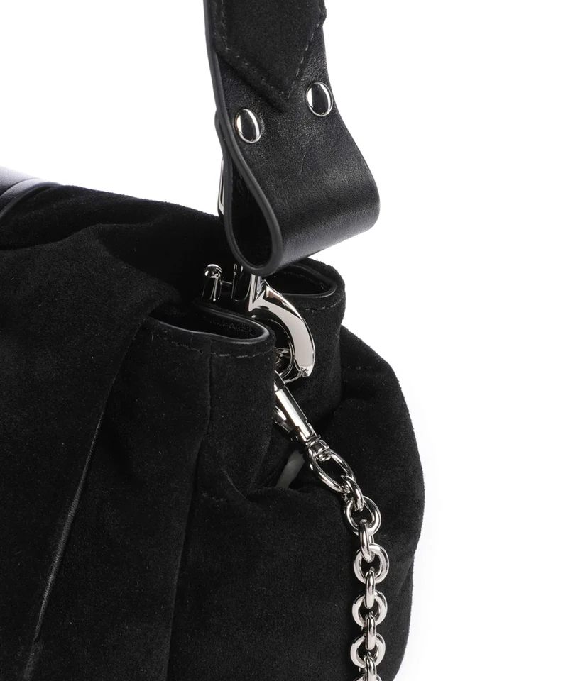 Vivienne Westwood Hazel Treasure Suede Sac porté épaule black