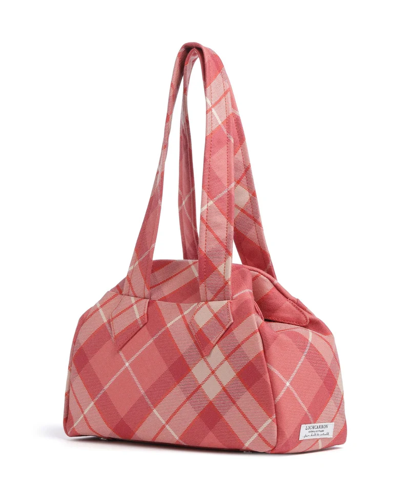Vivienne Westwood Archive Wool Tartan Medium Sac porté épaule fraser pink