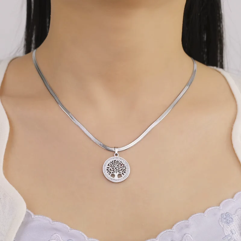 Collier Arbre De Vie En Argent | Eternité
