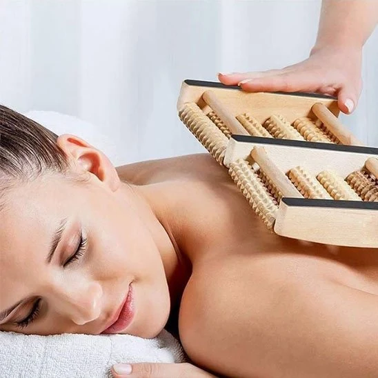 Rouleau De Massage En Bois Massif | SoupleFlex™