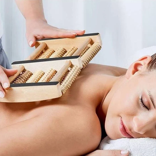 Rouleau De Massage En Bois Massif | SoupleFlex™