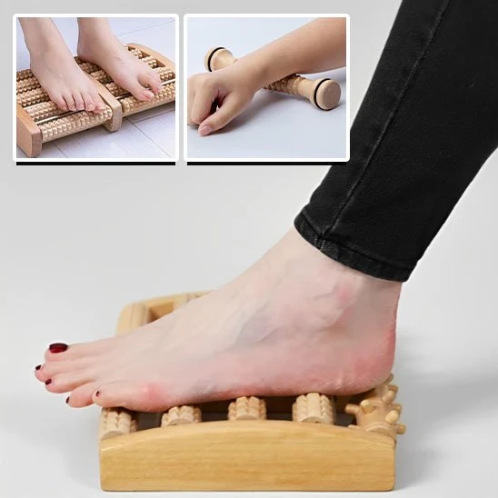 Rouleau De Massage En Bois Massif | SoupleFlex™