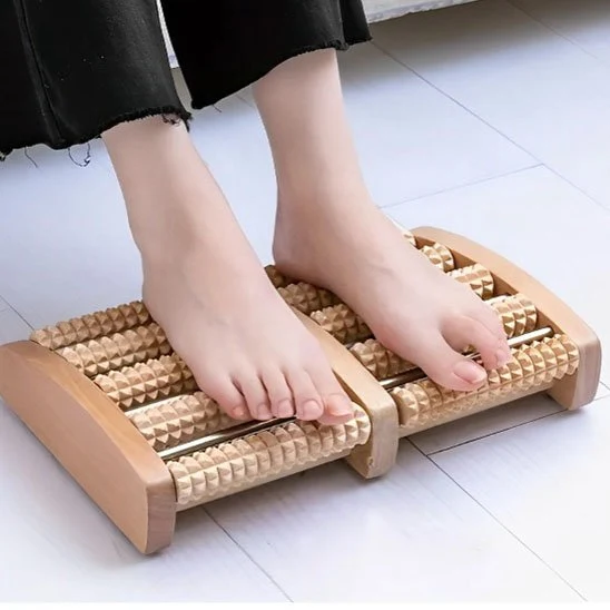 Rouleau De Massage En Bois Massif | SoupleFlex™