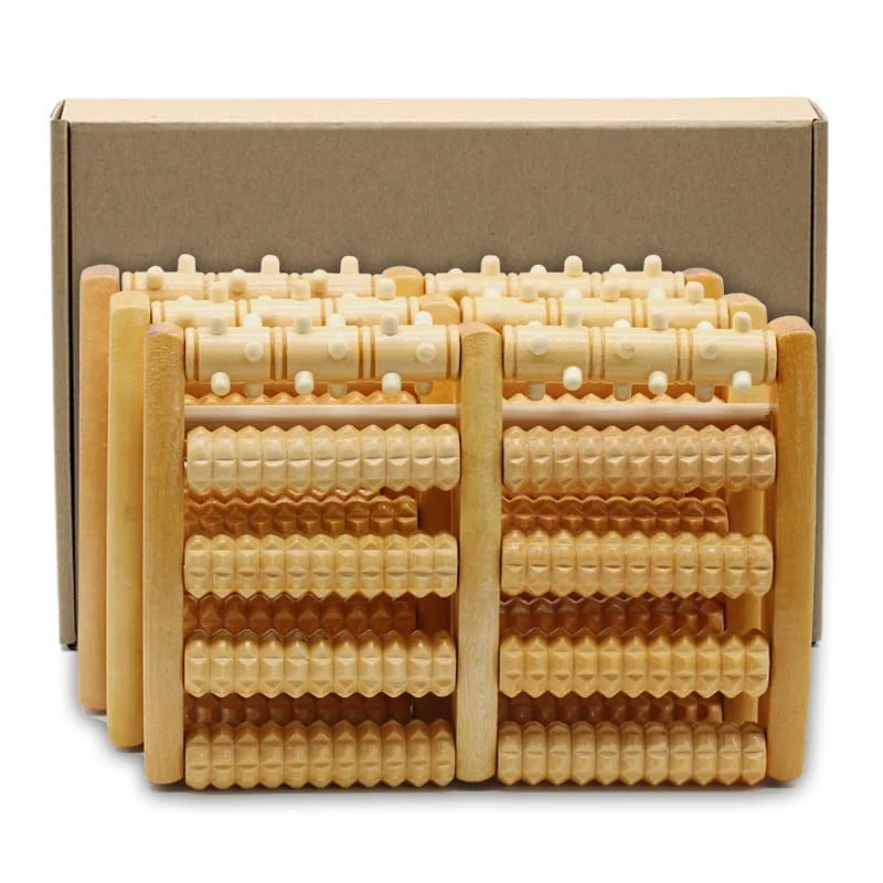 Rouleau De Massage En Bois Massif | SoupleFlex™