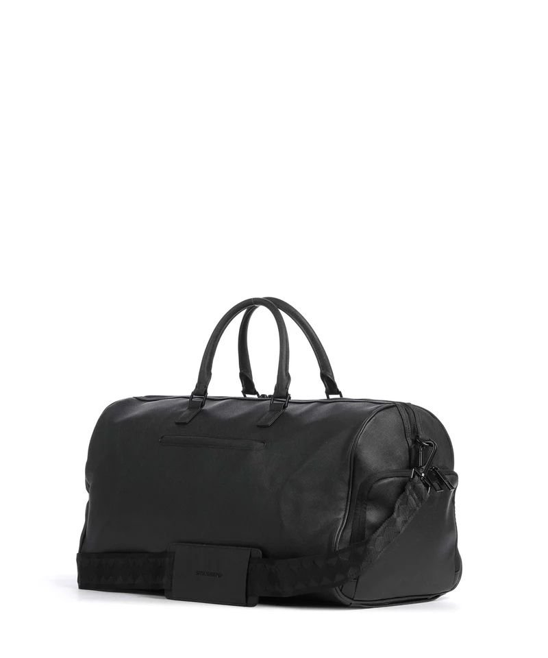 Sprayground Blacked Out Embossed Gold Tooth Sac week-end black