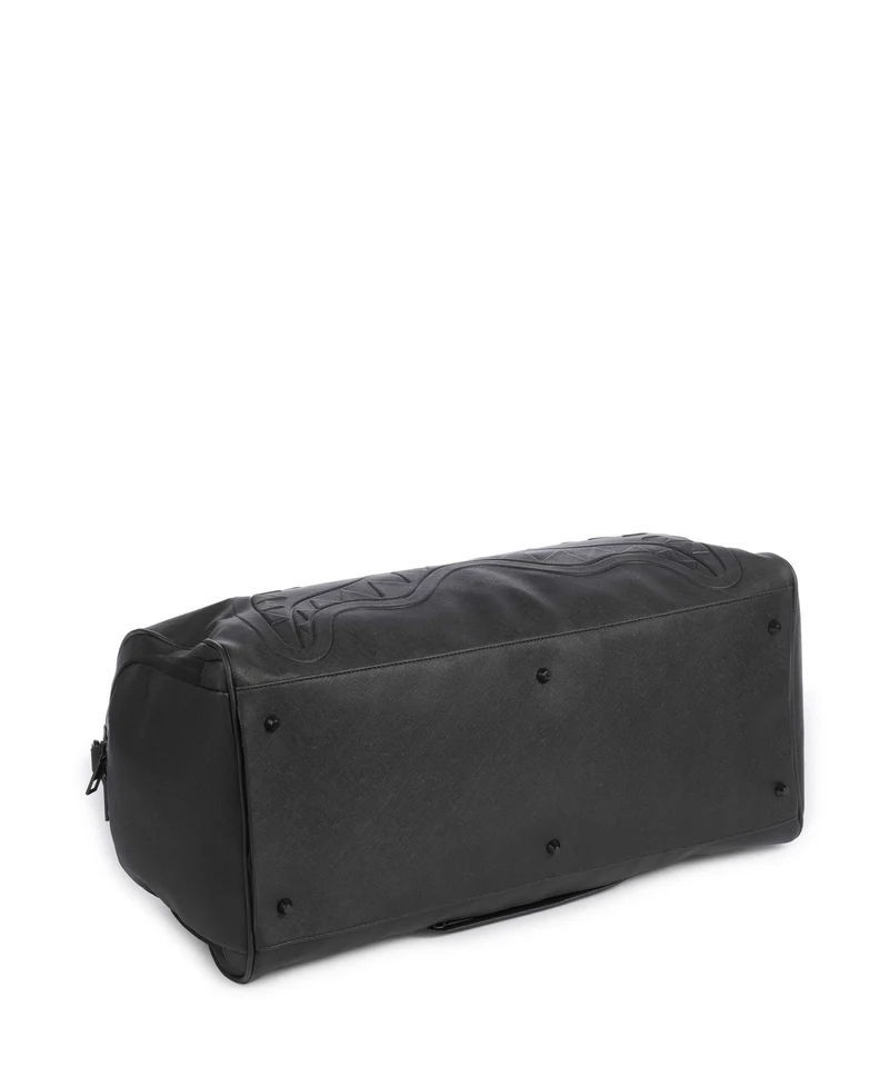 Sprayground Blacked Out Embossed Gold Tooth Sac week-end black