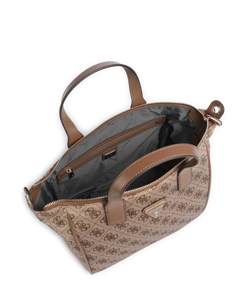 Guess Adrian Logo Small Sac à main latte logo