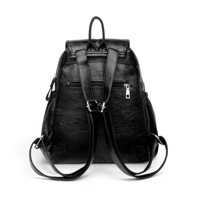 Sac à Dos Cuir Vintage Multi Poches