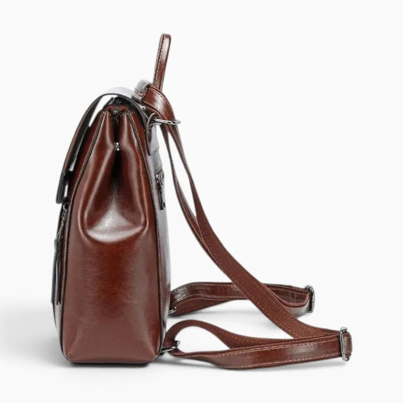 Sac à Dos Cuir Femme Vintage à Bandoulière