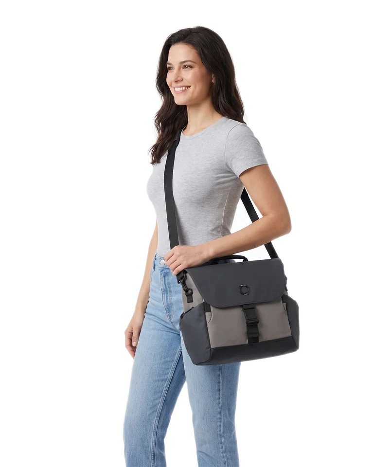 Delsey Paris Securflap Sac messager brown